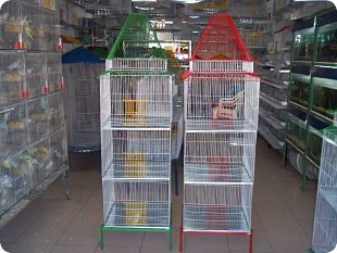 JAULA CASTILLO DE TRES PUESTOS