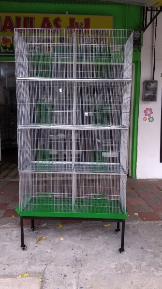 PAJARERA DE 8 PUESTOS CON SOPORTE