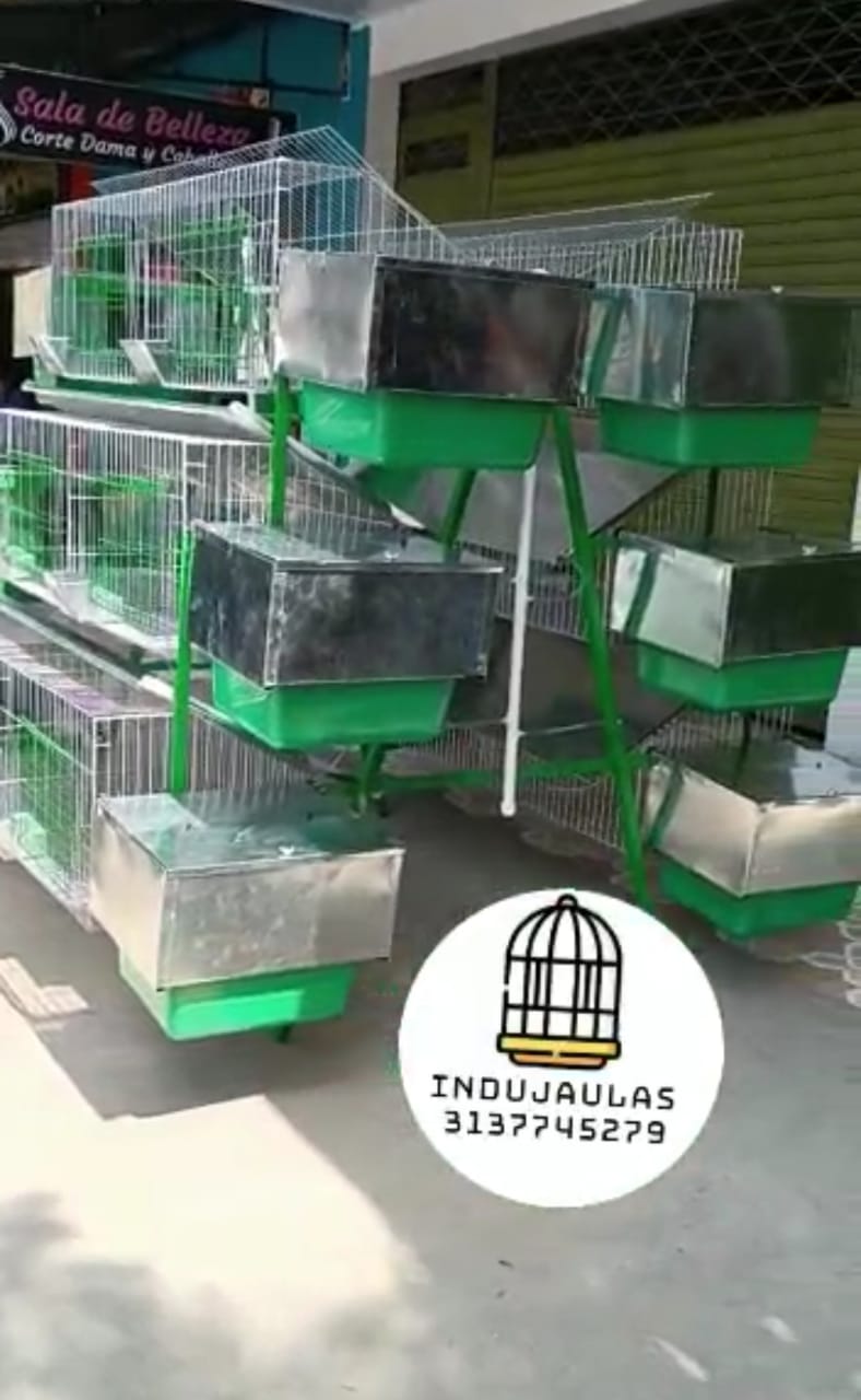 JAULA MODULO PIRAMIDAL PARA CRIA O CEBA DE CONEJO