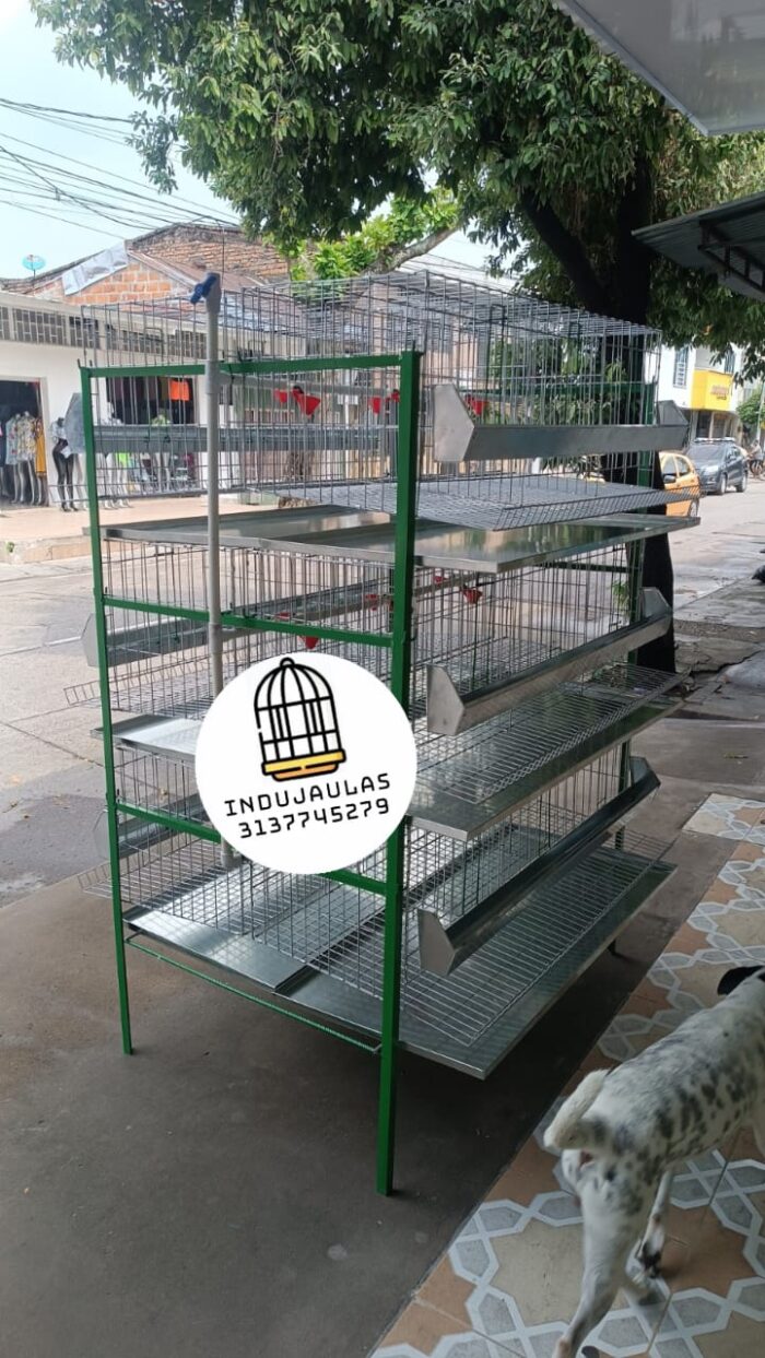 JAULA PARA GALLINA MODULO VERTICAL PARA 54 AVES