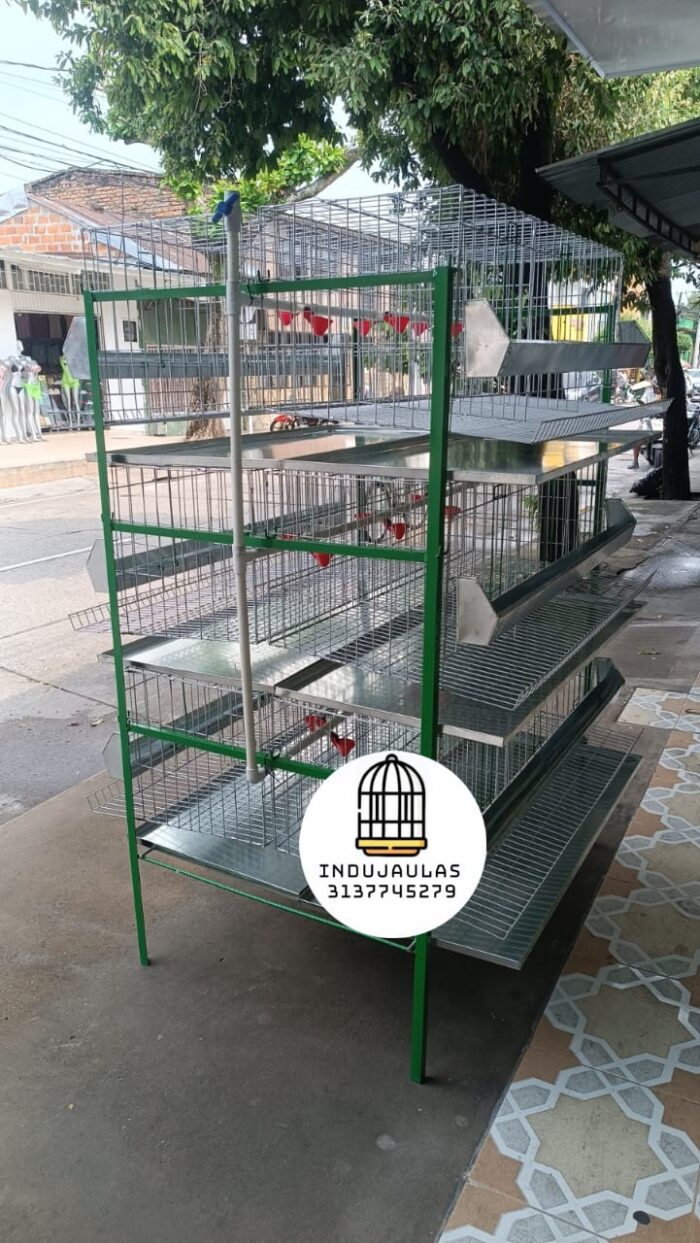 JAULA PARA GALLINA MODULO VERTICAL PARA 54 AVES