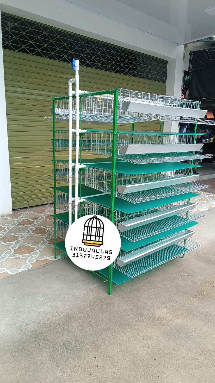 JAULA PARA CODORNIZ MODULO VERTICAL PARA 300 AVES