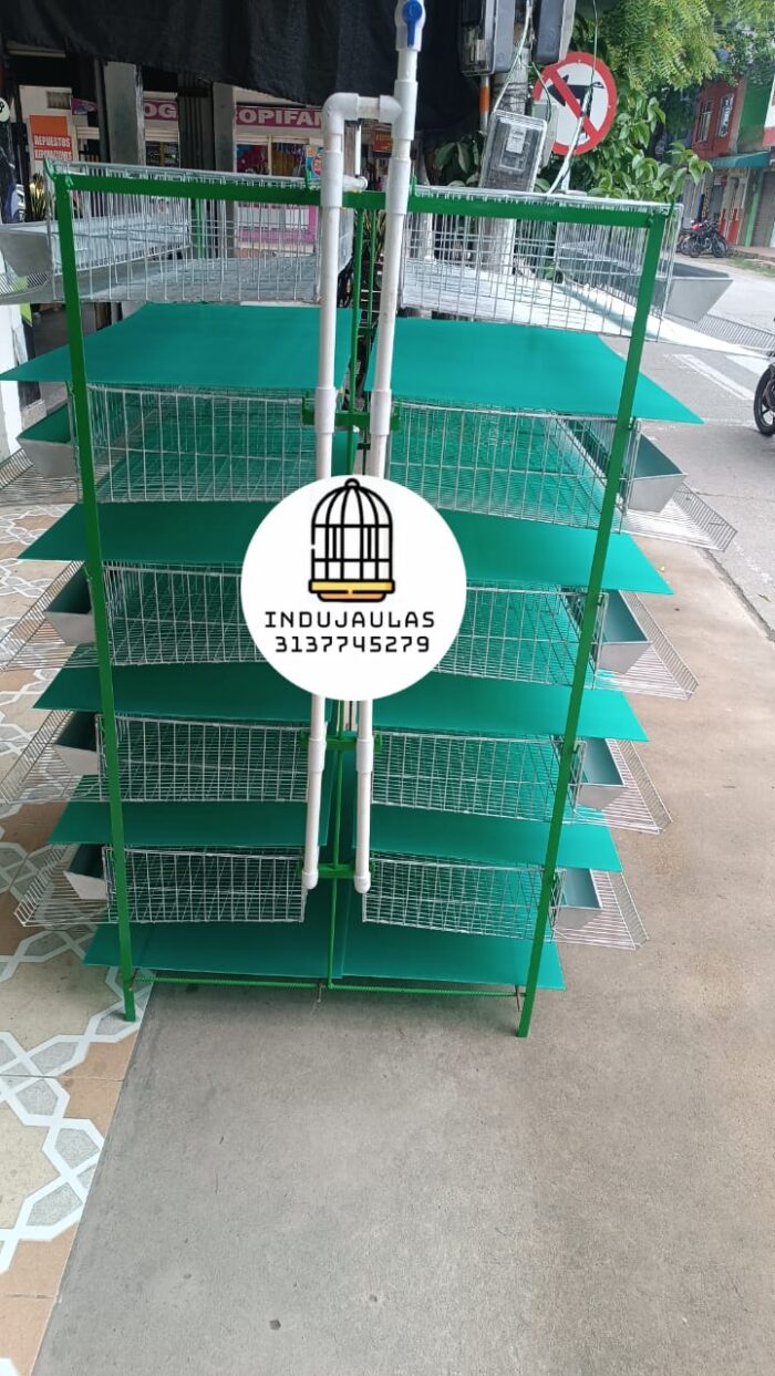 JAULA PARA CODORNIZ MODULO VERTICAL PARA 300 AVES