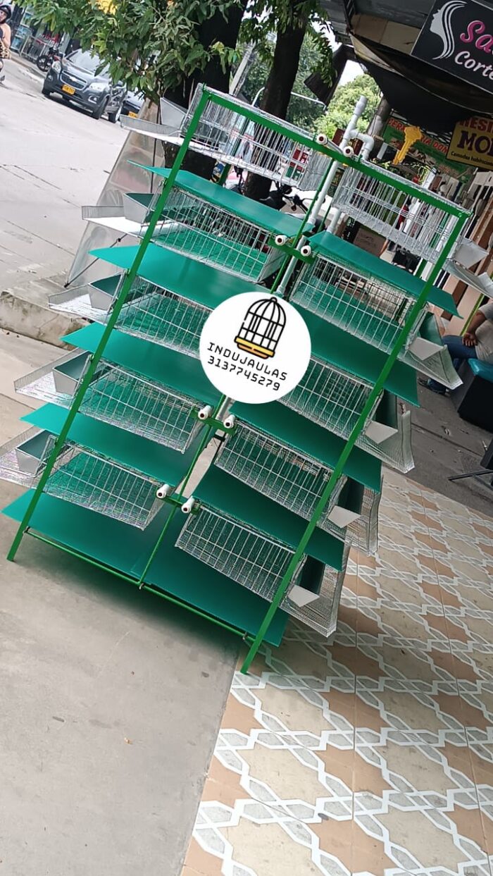 JAULA PARA CODORNIZ MODULO VERTICAL PARA 300 AVES